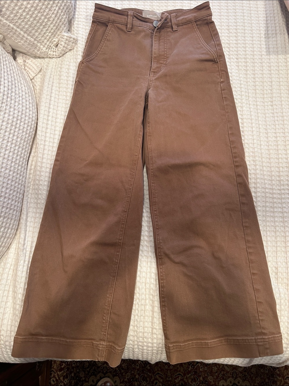Everlane Brown High-Rise Pants
